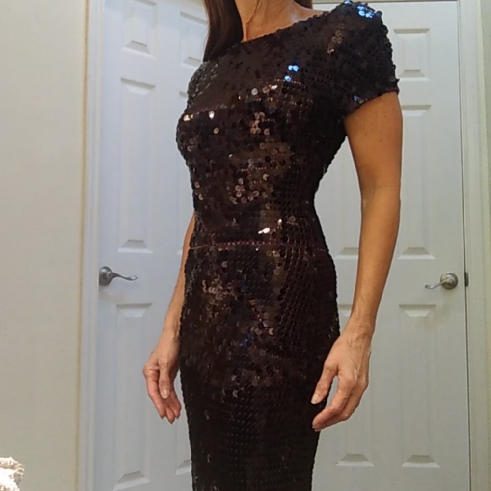 SEQUIN GALORE MIDI DRESS